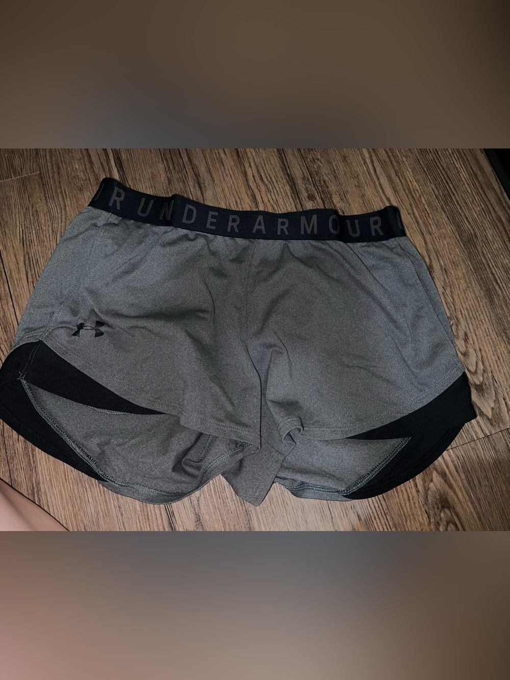 Under Armour Gray and Black Women's Athletic Shorts